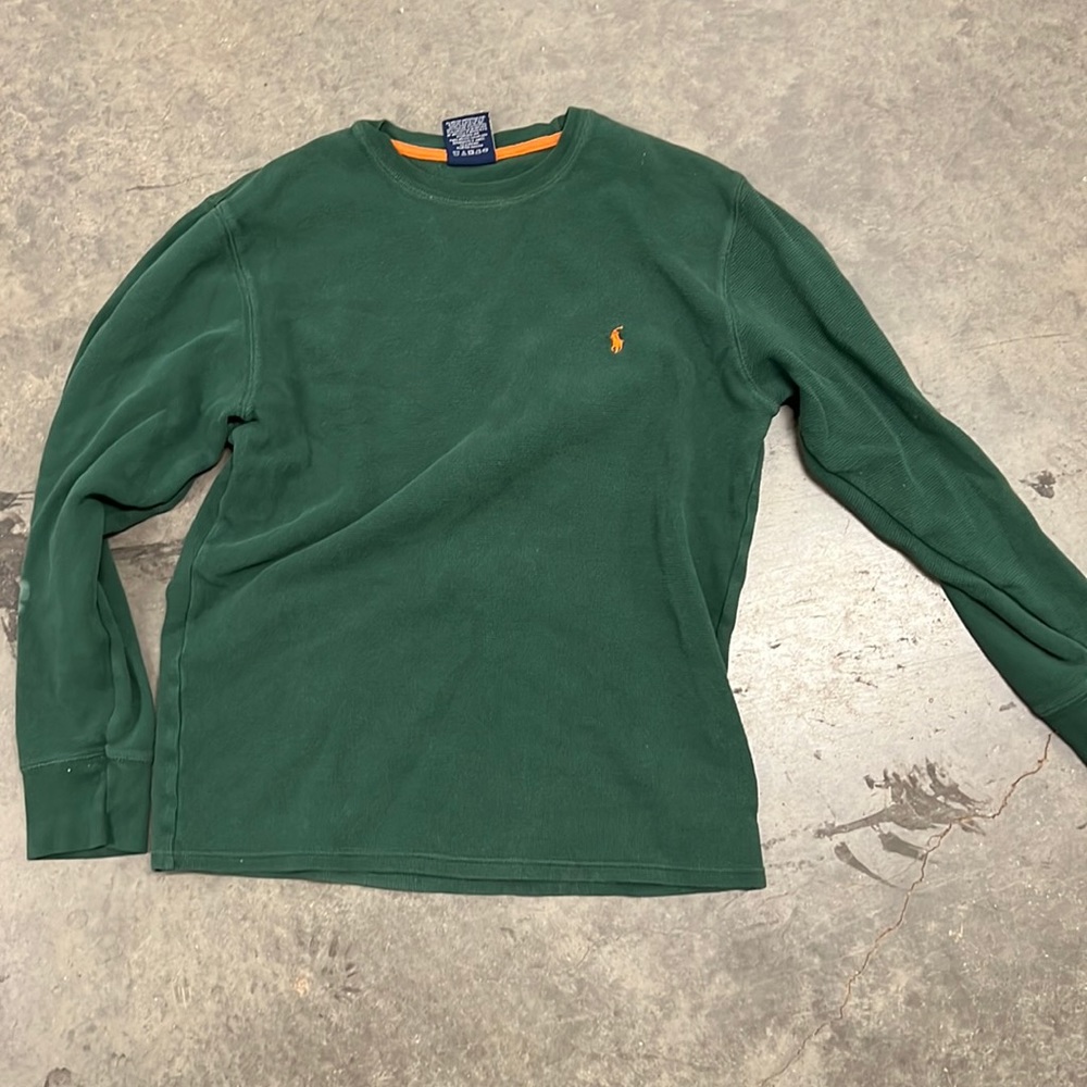 Polo knit pullover